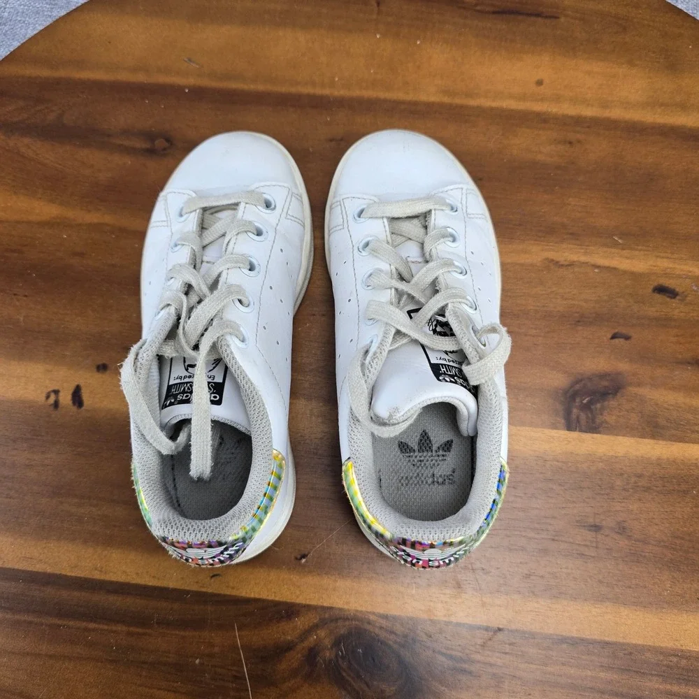 Adidas Stan Smith J White Iridescent‎ Kids Sneakers EH0782 Size 11K